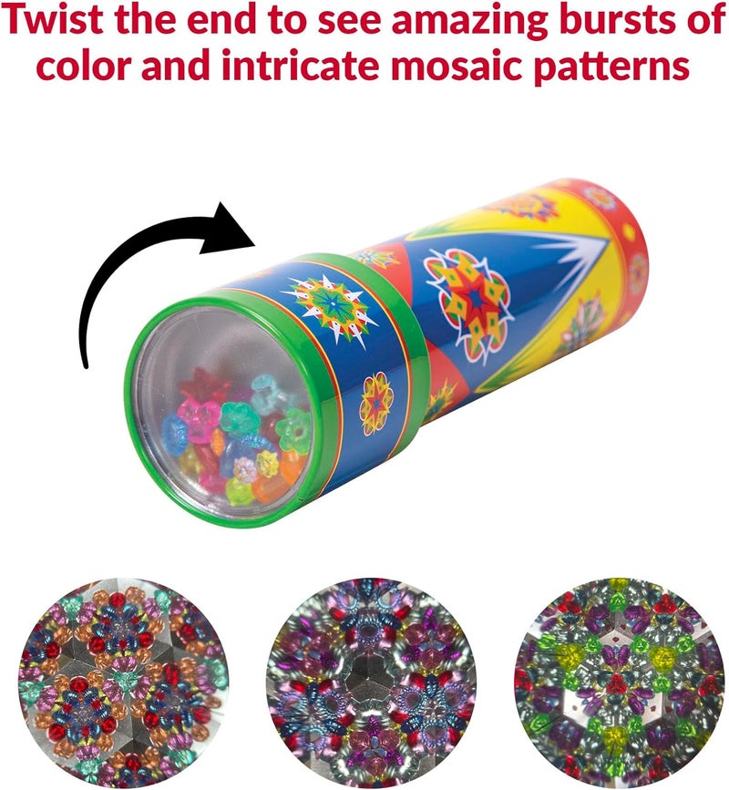Schylling Classic Tin Kaleidoscope - Colorful Patterns for Creative Exploration - Image 2